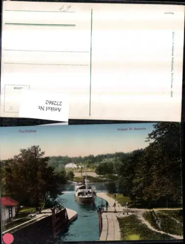 272862,Schweden Trollhättan Inloppet till Slussarne Dampfer Schiff