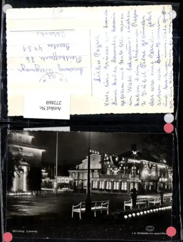 272869,Schweden Göteborg Liseberg Vergnügungspark b. Nacht Restaurant