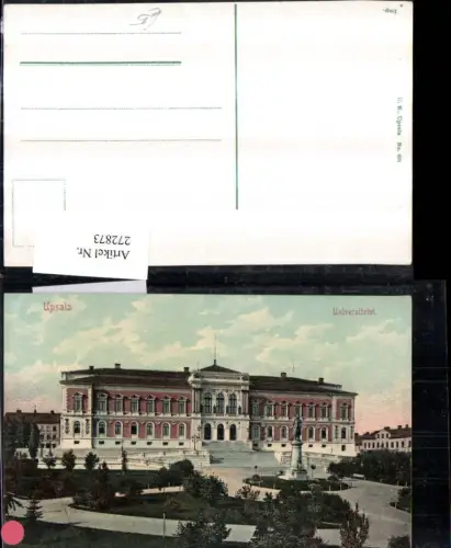 272873,Schweden Upsala Universitetet Universität