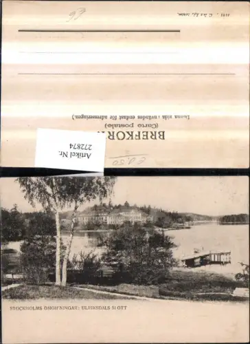 272874,Schweden Stockholm Omgifningar Ulriksdals Slott Schloss