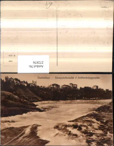 272876,Schweden Trollhättan Stampströmstallet o Ställverksbyggnaden Partie