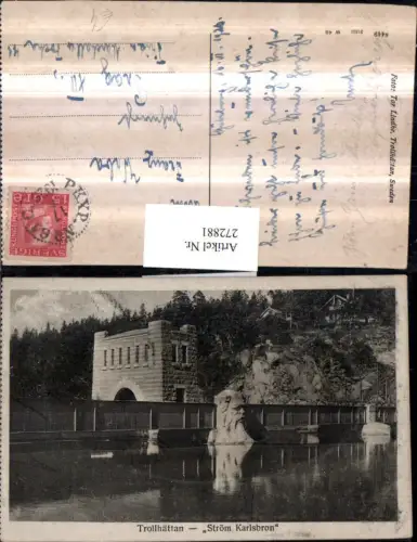 272881,Schweden Trollhättan Ström Karlsbron Kraftwerk