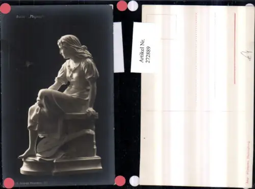 272889,Schweden Helsingborg Aizelin Statue Mignon Frau m. Laute