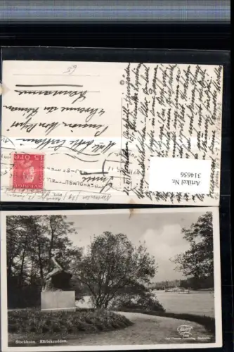 314656,Stockholm Kärleksudden Statue Partie