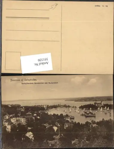 351320,Panorama af Saltsjöbaden Sanatorium och Badanstalt