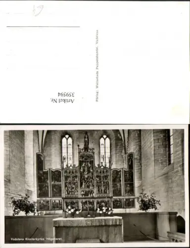 359594,Sweden Vadstena Klosterkyrka Högaltaret Kirche Altar