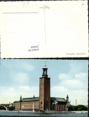 359604,Sweden Stockholm Stadshuset Rathaus Turm