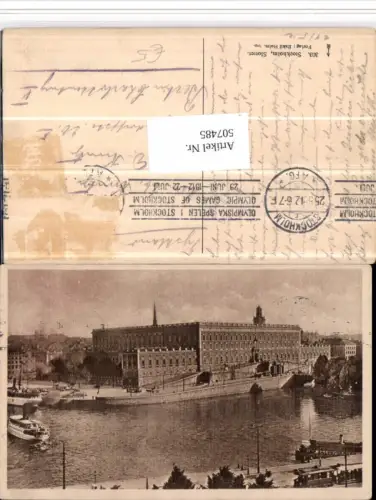 507485,Sweden Stockholm Slottet Schloss Dampfer