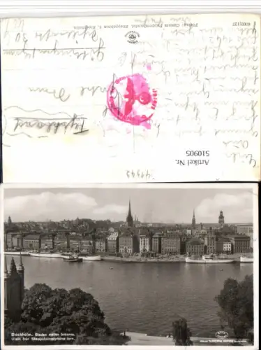 510905,Sweden Stockholm Staden mellan broarna Teilansicht