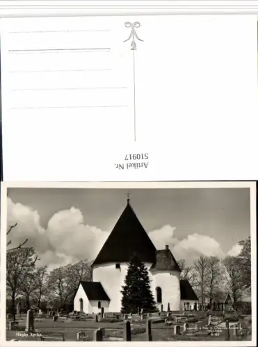 510917,Sweden Hagby kyrka Kirche Friedhof
