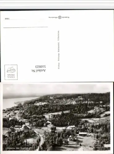 510923,Sweden Vilhelmina fran flygplan Totale Fliegeraufnahme