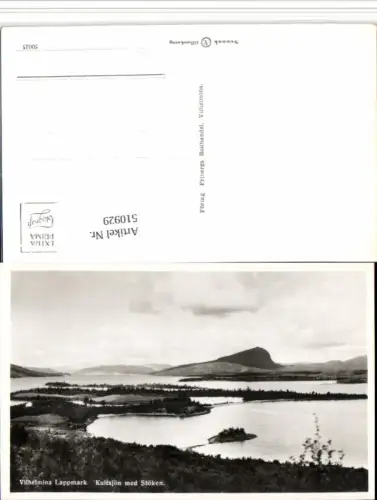 510929,Sweden Vilhelmina Lappmark Kultsjön med Stöken Landschaft