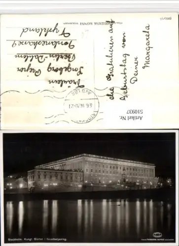 510937,Sweden Stockholm Kungliga Slottet i fasadbelysning Schloss