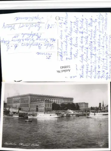 510943,Sweden Stockholm Kungliga Slottet Schloss Dampfer