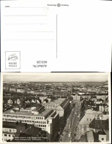 603120,Foto Ak Stockholm Södra Kungstornet Utsikt österut fran Restaurant Pagod Sweden