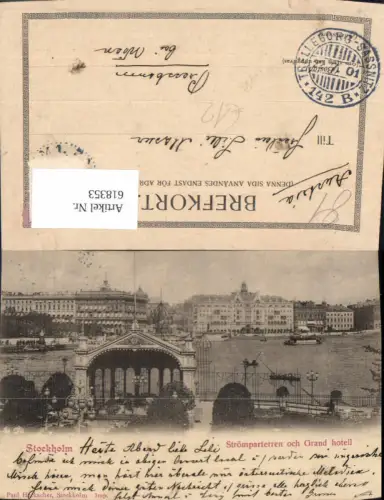 618353,Stockholm Strömparterren och Grand hotell Schiffe Sweden