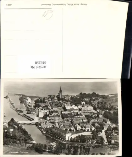 618358,Fliegeraufnahme Flygfoto Mariestad Sweden
