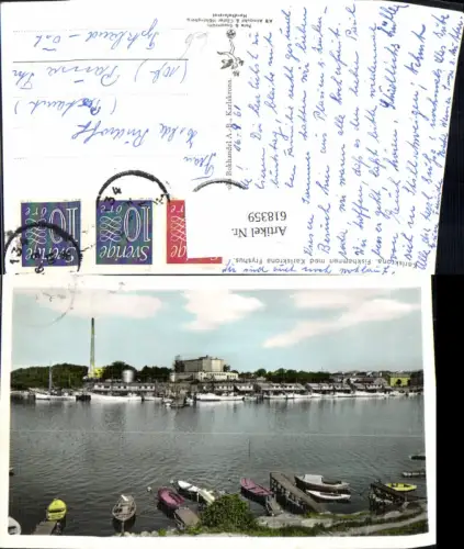 618359,Foto Ak Karlskrone Fiskhamnen med Karlskrona Fryshus Sweden