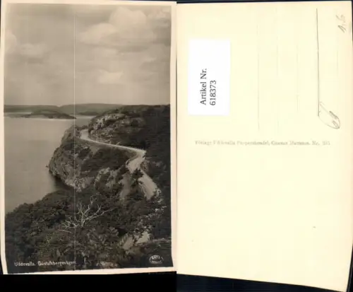 618373,Uddevalla Gustafsbergsvägen Küste m. Straße Sweden
