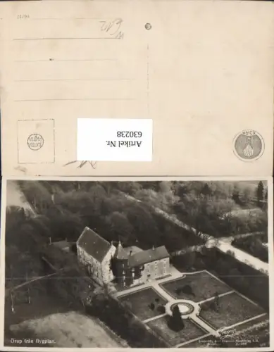 630238,Fliegeraufnahme Örup fran flygplan Slott Schloss Sweden