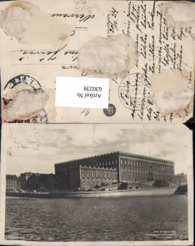 630239,Foto Ak Stockholm Kungl. Slottet Schloss Sweden