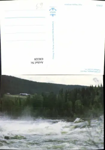636328,Storforsen Pite älv. Fallhöjd Stromschnellen Sweden