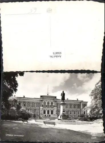 656873,Foto Ak Uppsala Universitetet Universität Statue Sweden