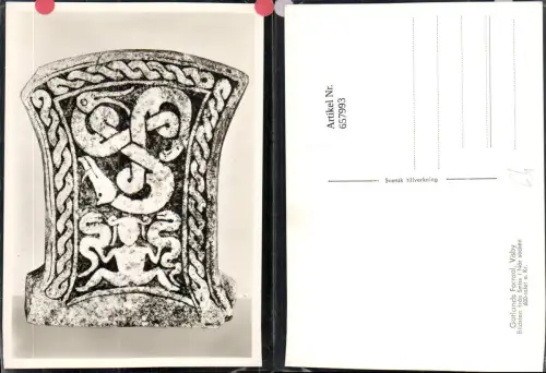 657993,Gotlands Fornsal Visby Bildsten fran Smiss i När socken Detail Sweden