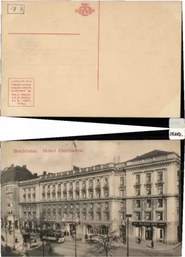63890,Stockholm Hotell Continental um 1900