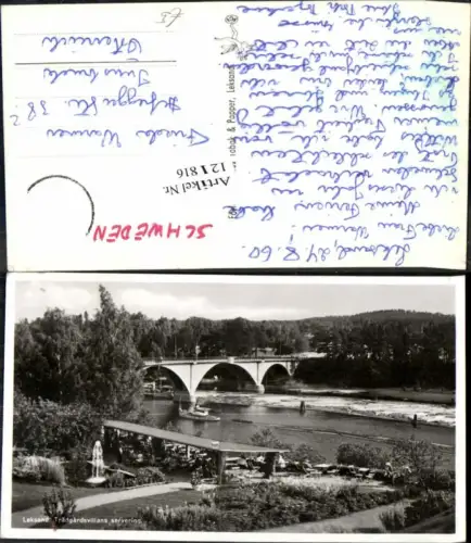 121816,Leksand garten Brücke