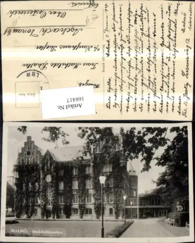 168417,Malmä Stadsbiblioteket 1947