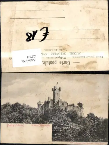 129794,Baden Schloss Schartenfels Ansicht Kt. Aargau