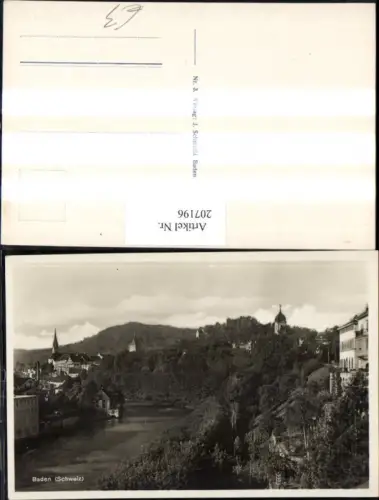 207196,Baden Schweiz Teilansicht Kt Aargau