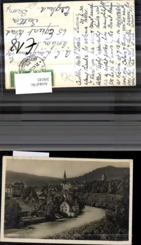 208185,Baden i. d. Schweiz Kt Aargau