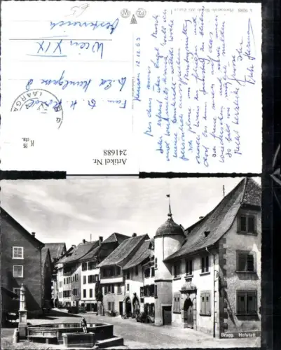 241688,Brugg Hofstatt Ansicht Brunnen Kt Aargau