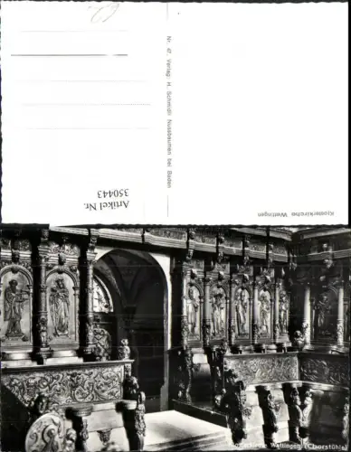 350443,Klosterkirche Wettingen Innenansicht Kt Aargau