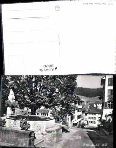 586590,Foto Ak Kaiserstuhl Brunnen Switzerland