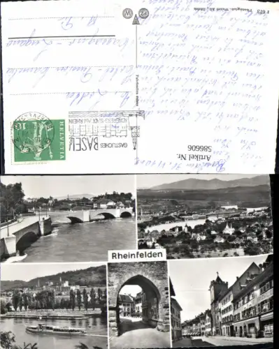 586606,Mehrbild Ak Rheinfelden Brücke Schiff Switzerland