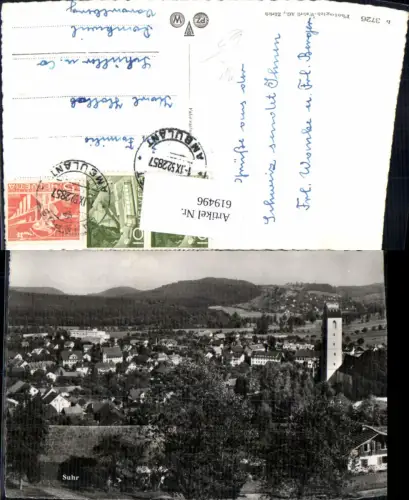 619496,Foto Ak Suhr Ansicht Bahnpost 2857 Ambulant