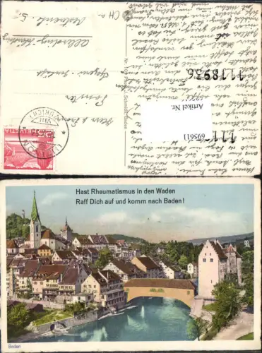 695611 Baden Schweiz Aargau Spruch Humor