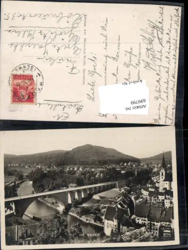 699799 Baden Schweiz gel Görlitz Schlesien Kt Aargau