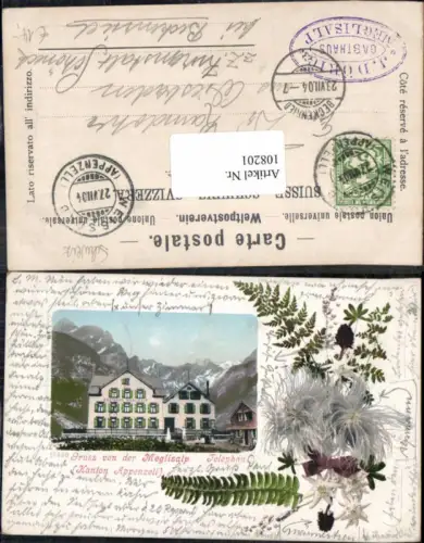108201,Litho Gruss v. Meglisalp Weissbad Kt. Appenzell Außerrohden