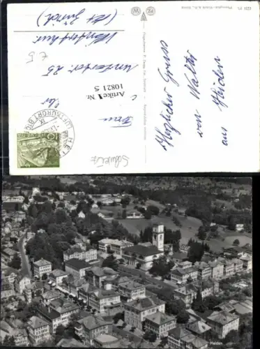 108215,Fliegeraufnahme Heiden Kt. Appenzell Außerrohden