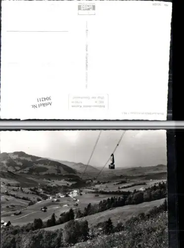 304211,Blick auf Brülisau Totale Seilbahn Kt Appenzell