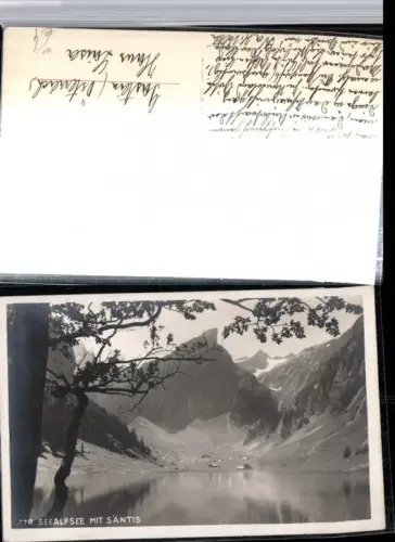 309422,Seealpsee See b. Wasserauen m. Säntis Bergkulisse Kt Appenzell