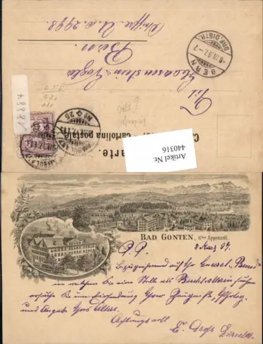440316,Vorläufer Bad Gonten Totale Mehrbildkarte Kt Appenzell