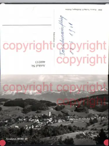 460213,Heiden Totale Bergkulisse Kt Appenzell