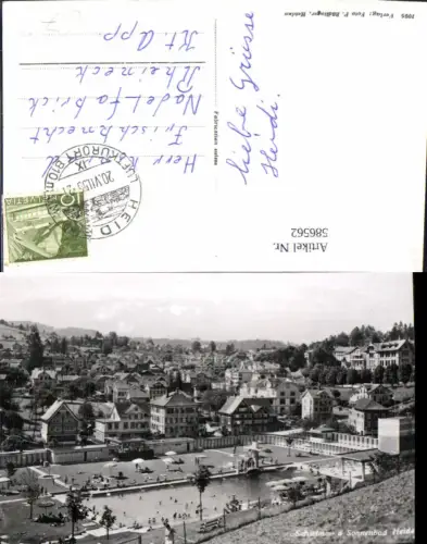 586562,Foto Ak Schwimm- u. Sonnenbad Heiden Switzerland