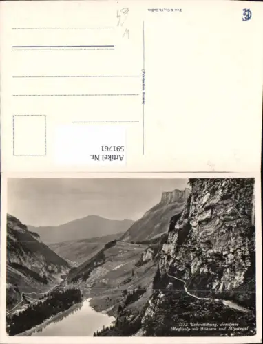 591761,Wasserauen Unterstichweg Seealpsee Meglisalp m. Fähnern u. Alpsiegel Switzerland