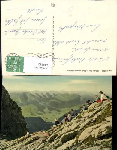 619612,Säntis Blick geg. Curfirsten Ort Appenzell